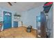 Small entryway with tile floor and blue walls at 145 Turning Pt, Stockbridge, GA 30281
