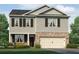 Two-story house with stone accents and a two-car garage at 37 Willow Green Trce, Dallas, GA 30157