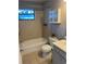 Clean bathroom with a bathtub, toilet, and vanity at 1683 Briarcliff Ne Rd # 4, Atlanta, GA 30306