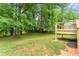 Spacious backyard with mature trees and a deck at 2253 Bonnybrook Sw Way, Atlanta, GA 30311