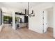Bright dining room featuring hardwood floors and a modern chandelier at 192 East Lake Se Ter, Atlanta, GA 30317