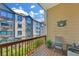 Private balcony overlooking the city with wooden decking at 1037 Emory Parc Pl, Decatur, GA 30033