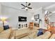 Cozy living room with fireplace and built-in entertainment center at 1037 Emory Parc Pl, Decatur, GA 30033