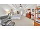 Main bedroom with king bed and access to the bathroom at 1037 Emory Parc Pl, Decatur, GA 30033