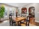 Bright dining room with French doors leading to the backyard at 217 Westminster Dr, Atlanta, GA 30309