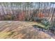 Private backyard with lush landscaping and wooded area at 922 Little Darby Ln, Suwanee, GA 30024