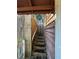 Wooden stairs leading up to the back porch area at 3709 Charlotte Dr, Rex, GA 30273