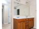 Bathroom boasts a double vanity and large mirror at 558 Olympic Way, Acworth, GA 30102