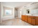 Spacious bathroom with double vanity, soaking tub, and shower at 558 Olympic Way, Acworth, GA 30102