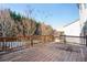 Wooden deck with views of trees and yard at 558 Olympic Way, Acworth, GA 30102