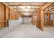 Unfinished basement with exposed framing and plumbing at 558 Olympic Way, Acworth, GA 30102