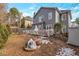 Large backyard with a deck and a partially snow-covered lawn at 2823 Winter Rose Ct, Atlanta, GA 30360