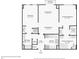 Concise floor plan showing a two-bedroom layout with dimensions at 2277 Peachtree Ne Rd # 405, Atlanta, GA 30309