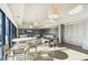 Bright lounge area featuring modern lighting, comfortable seating, and expansive windows with outdoor views at 2277 Peachtree Ne Rd # 405, Atlanta, GA 30309