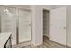 Bathroom boasts a large shower and linen closet at 4331 Portsbrook Ave, Snellville, GA 30039