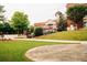 Landscaped town square with a maze and pathways near the municipal building at 4331 Portsbrook Ave, Snellville, GA 30039