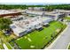 Full aerial view of the recreational facility with outdoor amenities and an adjacent parking garage at 1390 Stirling Nw Cir, Atlanta, GA 30318