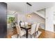 Modern dining room with hardwood floors and view to living room at 1390 Stirling Nw Cir, Atlanta, GA 30318