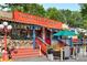 Nuevo Laredo Cantina restaurant exterior with vibrant facade at 1390 Stirling Nw Cir, Atlanta, GA 30318