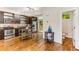 Modern kitchen with stainless steel appliances and hardwood floors at 1390 Stirling Nw Cir, Atlanta, GA 30318