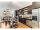 Modern kitchen with stainless steel appliances and granite countertops at 1390 Stirling Nw Cir, Atlanta, GA 30318