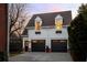 Detached two car garage with white siding at 3674 Kingsboro Ne Rd, Atlanta, GA 30319