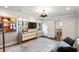 Contemporary bedroom with a dresser, artwork, and natural light at 1598 W Sussex Rd, Atlanta, GA 30306