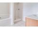 Bathroom with shower and bathtub at 53 Providence Oak Ct, Lawrenceville, GA 30046