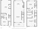 Floor plans for the basement, floor 1 and floor 2 at 711 Needletail Way, Atlanta, GA 30312