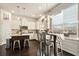 Modern kitchen with white cabinets, granite counters, and an island at 105 Couch Ct, Fayetteville, GA 30214