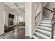 View of a staircase leading to the upper level from the main floor at 105 Couch Ct, Fayetteville, GA 30214