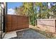 Small side yard with wooden privacy fence and gate at 2335 Mason Dr # D27, Atlanta, GA 30316