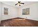 Bright bedroom with hardwood floors and large windows at 1189 Rock Cut Rd, Forest Park, GA 30297