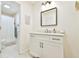 Clean bathroom with white vanity and shower at 4083 Audubon Dr, Marietta, GA 30068