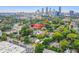 Atlanta skyline in the background, aerial view of property location at 416 Glen Iris Ne Dr, Atlanta, GA 30308