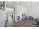 Formal dining room with hardwood floors and chandelier at 1920 Pearson St, Loganville, GA 30052