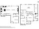 Detailed floor plan outlining the layout of the home's first and second floors and room dimensions at 1920 Pearson St, Loganville, GA 30052