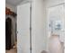 Bright hallway leading to a walk-in closet and bathroom, with white trim and light walls at 1920 Pearson St, Loganville, GA 30052