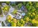 House with pool and large backyard, seen from above at 2063 Emily Drive, Social Circle, GA 30025