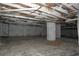 Unfinished basement featuring visible ducts and exposed pipes at 2771 Ridge Park Dr, Tucker, GA 30084