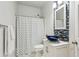 Updated bathroom with a glass bowl sink and modern tile at 569 Alexander Farms Sw Vw, Marietta, GA 30064