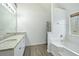 Primary bathroom with double vanity and soaking tub at 6207 Willowbrook Dr, Riverdale, GA 30296