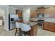 Kitchen features stainless steel appliances and granite island at 3640 Sycamore Bnd, Decatur, GA 30034