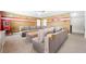Theater room with sectional sofa, NFL team themed walls, and popcorn machine at 4302 Maclaren Ct, Powder Springs, GA 30127