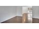 Spacious living room with hardwood floors and built-in shelves at 2530 Ashbourne Dr, Lawrenceville, GA 30043