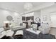 Bright living room featuring modern furnishings, gray accent rug, and pendant lighting at 1200 Ponce De Leon Ne Ave # A1, Atlanta, GA 30306