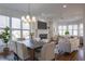 Open concept dining room and living room with hardwood floors at 521 Martin Se St, Atlanta, GA 30312