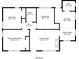 Floor plan showing a 2 bed, 2 bath home at 1255 Glen Forest Way, Decatur, GA 30032