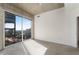 Well-lit bedroom with large window and city view at 400 W Peachtree Nw St # 2313, Atlanta, GA 30308