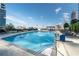 Inviting rooftop pool with city views and lounge chairs at 400 W Peachtree Nw St # 2313, Atlanta, GA 30308